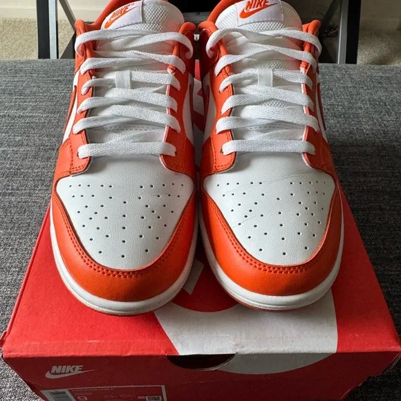 Orange and White Nike Dunks - Picture 5 of 7